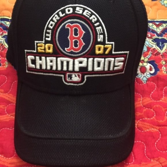 2007 Boston Red Sox World Series Champions Baseball Cap (stickers removed) - Picture 1 of 3